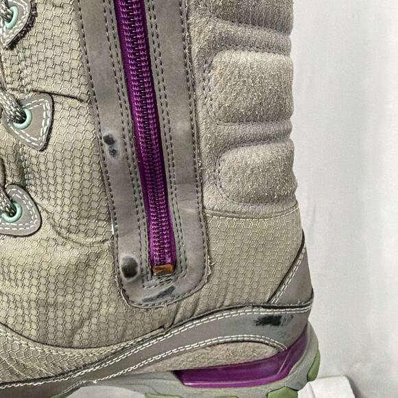 Ahnu Winter Boots Womens Size 9 Sugar Bowl Northridge Vibram Gray Waterproof - Picture 14 of 15